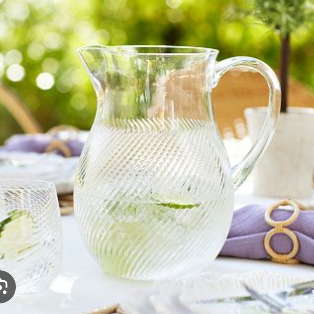 Pottery Barm Monique Lhuillier Campania Outdoor Pitcher NIB